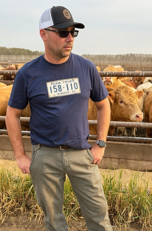 Farm Truck Vintage Plate T-Shirt